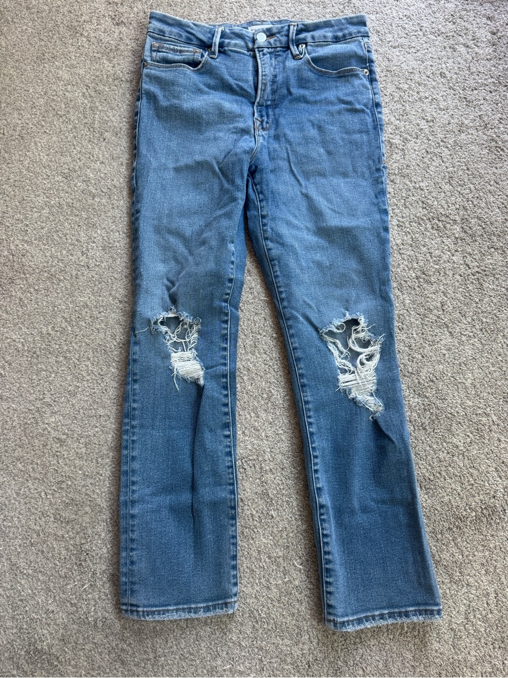 Good American Good Legs Distressed Skinny Jeans | Size 6/28